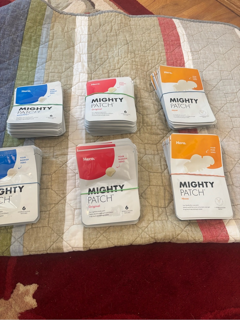 Mighty Patch Skincare Pimple Patches - Original, Red/Blue/Orange